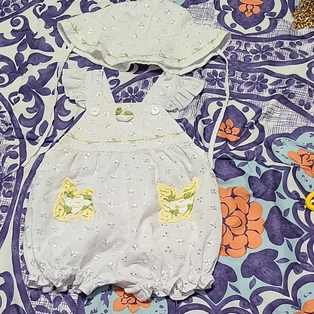 Adorable Baby Romper with Hat